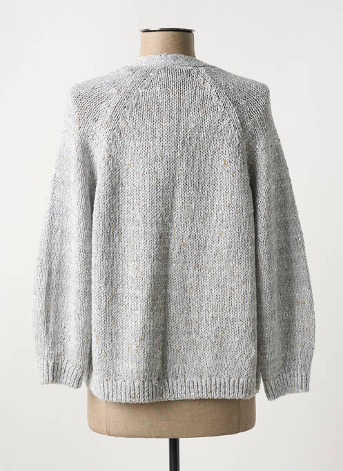 Gilet manches longues gris LUISA CERANO pour femme