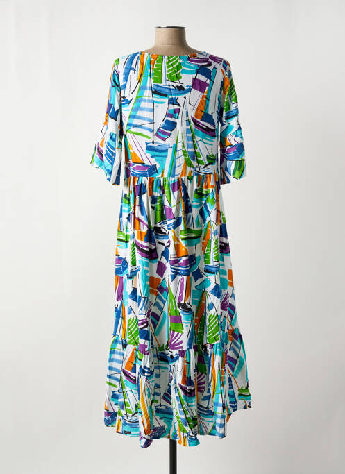 Robe longue bleu ORIENTIQUE NATURALLY pour femme