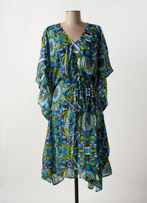 Robe mi-longue bleu DRESS ADDICT pour femme