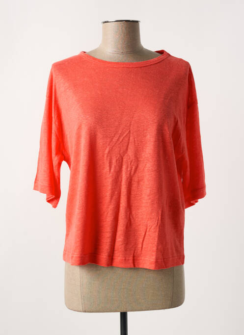 T-shirt orange LUISA CERANO pour femme