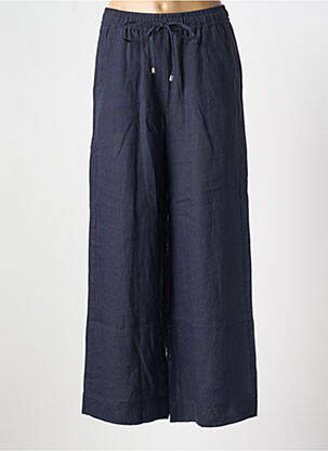 Pantalon large tissage crêpe taille normale bleu MARELLA femme