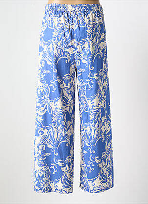 Pantalon large coupe fluide taille normale bleu GOA femme
