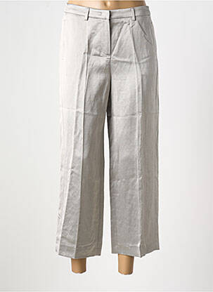 Pantalon 7/8 stretch taille normale argent LUISA CERANO femme