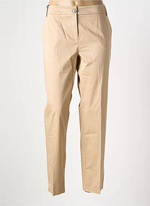 Pantalon chino tissage popeline taille normale beige EMME M femme
