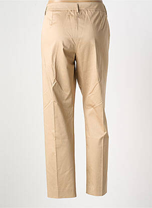 Pantalon chino tissage popeline taille normale beige EMME M femme