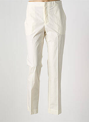 Pantalon slim tissage popeline taille normale beige TWINSET femme