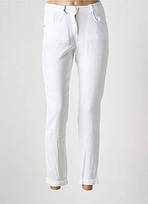 Pantalon slim taille normale taille normale blanc EAST DRIVE femme