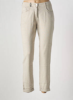 Pantalon slim taille normale taille normale gris EAST DRIVE femme