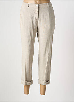 Pantacourt taille élastique taille normale gris EAST DRIVE femme