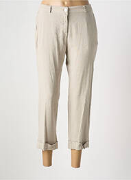 Pantacourt taille élastique taille normale gris EAST DRIVE femme