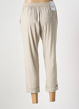 Pantacourt taille élastique taille normale gris EAST DRIVE femme