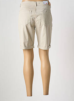 Bermuda slim taille normale beige EAST DRIVE femme