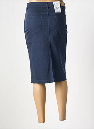 Jupe mi-longue stretch bleu EAST DRIVE femme