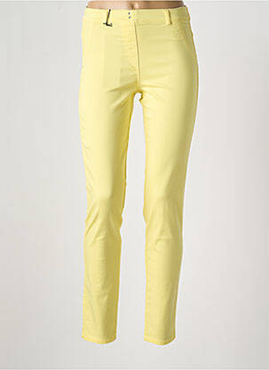 Jegging tissage popeline taille normale jaune EAST DRIVE femme