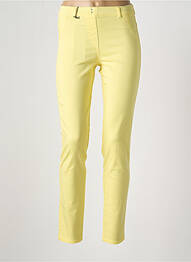 Jegging tissage popeline taille normale jaune EAST DRIVE femme