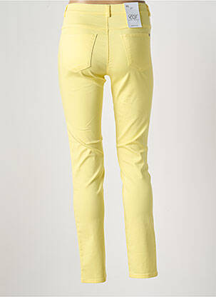 Jegging tissage popeline taille normale jaune EAST DRIVE femme