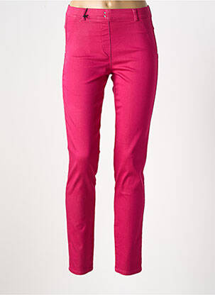 Jegging tissage popeline taille normale rose EAST DRIVE femme