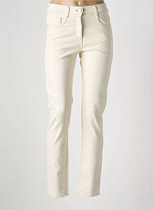 Jeans coupe slim beige EAST DRIVE pour femme