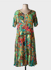 Robe mi-longue vert ORIENTIQUE NATURALLY pour femme seconde vue