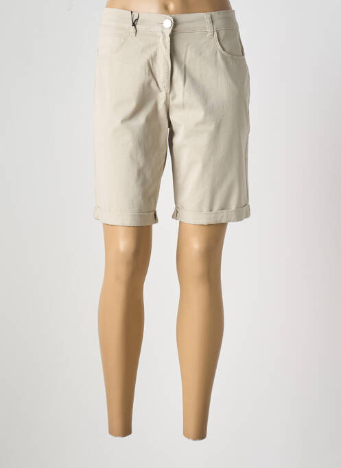 Bermuda beige EAST DRIVE pour femme