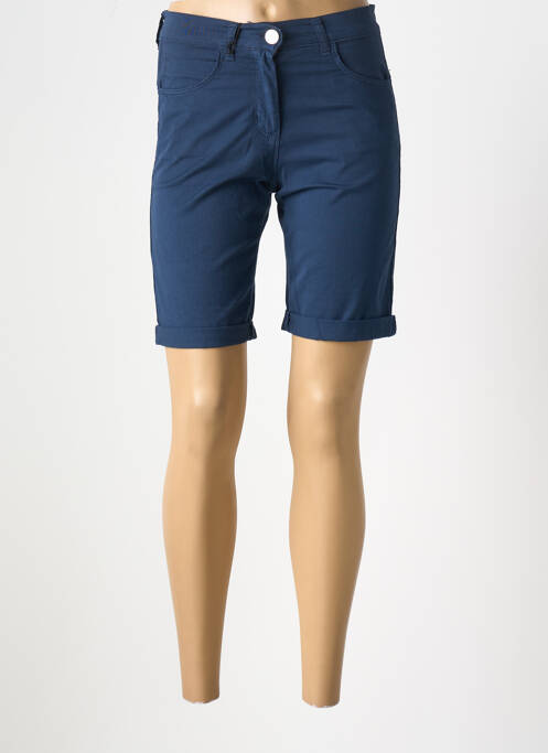Bermuda bleu EAST DRIVE pour femme