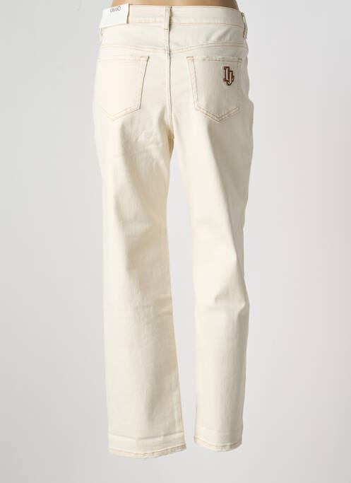 Jeans coupe droite beige LIU JO pour femme