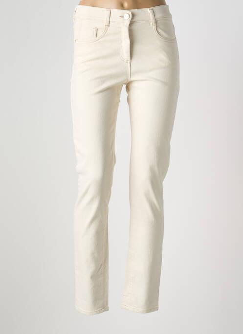 Jeans coupe slim beige EAST DRIVE pour femme