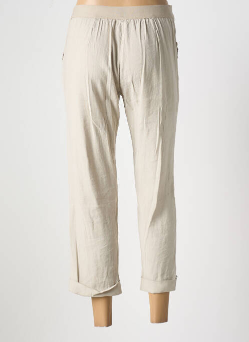 Pantacourt beige EAST DRIVE pour femme