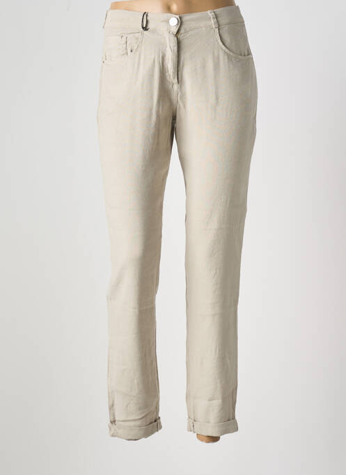 Pantalon slim gris EAST DRIVE pour femme