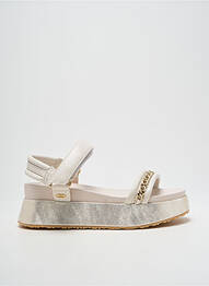 Sandales/nu pieds matière lisse talon de 4 à 6cm argent LIU JO femme