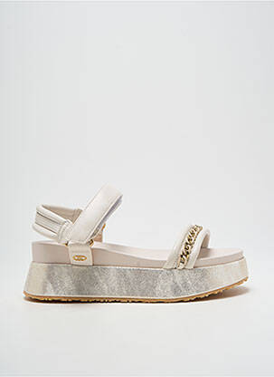 Sandales/nu pieds matière lisse talon de 4 à 6cm argent LIU JO femme