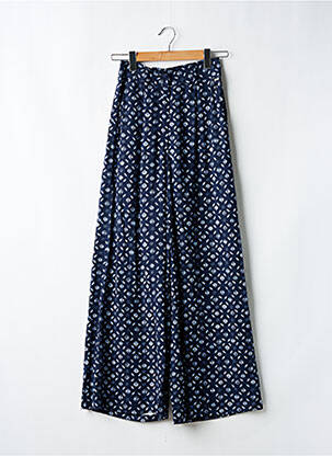 Pantalon flare fermeture zippée sous rabat boutonné bleu PEPE JEANS femme