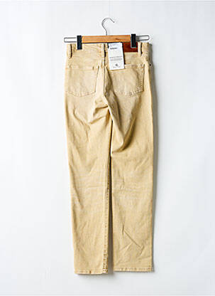 Pantalon droit fermeture zippée sous rabat boutonné beige RALPH LAUREN femme