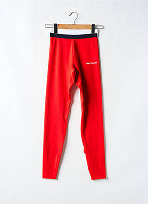 Legging taille élastique rouge TOMMY HILFIGER femme