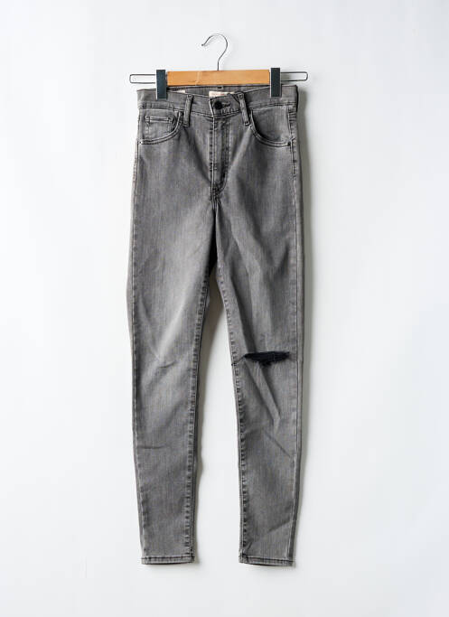 Jeans coupe slim gris LEVIS pour femme
