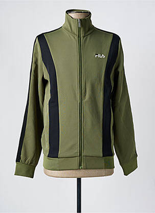 Veste casual coupe droite vert FILA homme