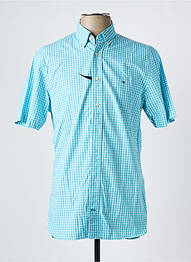 Chemise manches courtes imprimé fantaisie bleu TOMMY HILFIGER homme