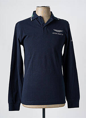 Polo manches longues manches longues bleu ASTON MARTIN femme