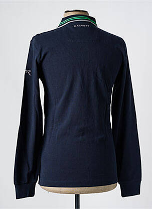 Polo manches longues manches longues bleu ASTON MARTIN femme