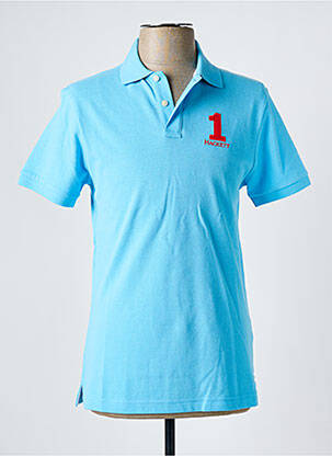 Polo coupe cintrée manches courtes bleu HACKETT homme