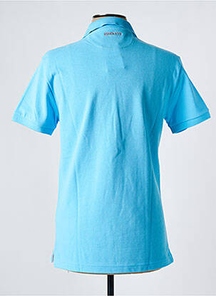 Polo coupe cintrée manches courtes bleu HACKETT homme