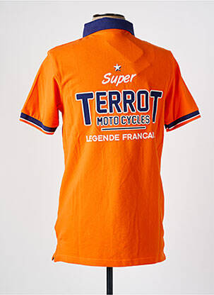 Polo coupe droite manches courtes orange TERROT homme
