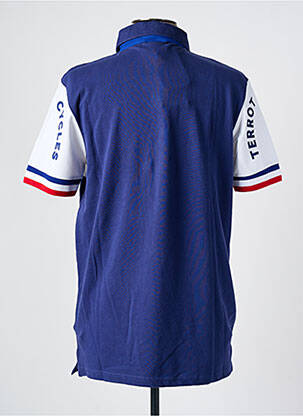 Polo coupe droite manches courtes bleu TERROT homme