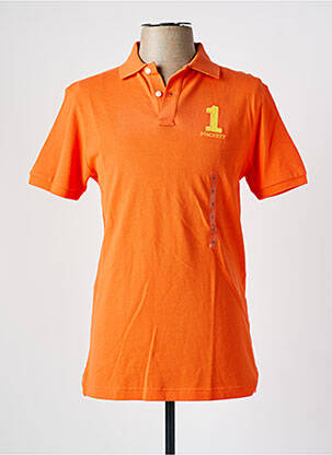 Polo coupe cintrée manches courtes orange HACKETT homme