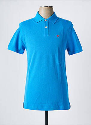 Polo coupe cintrée manches courtes bleu HACKETT homme