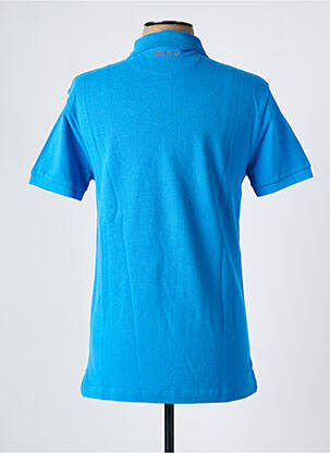 Polo coupe cintrée manches courtes bleu HACKETT homme