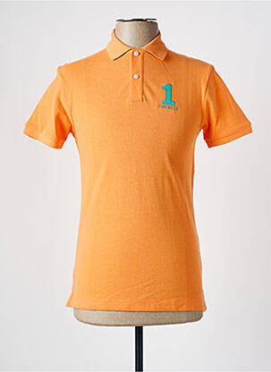 Polo coupe cintrée manches courtes orange HACKETT homme