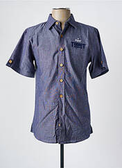 Chemise manches courtes bleu TERROT pour homme seconde vue