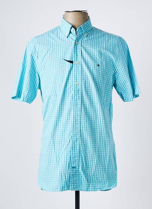 Chemise manches courtes bleu TOMMY HILFIGER pour homme