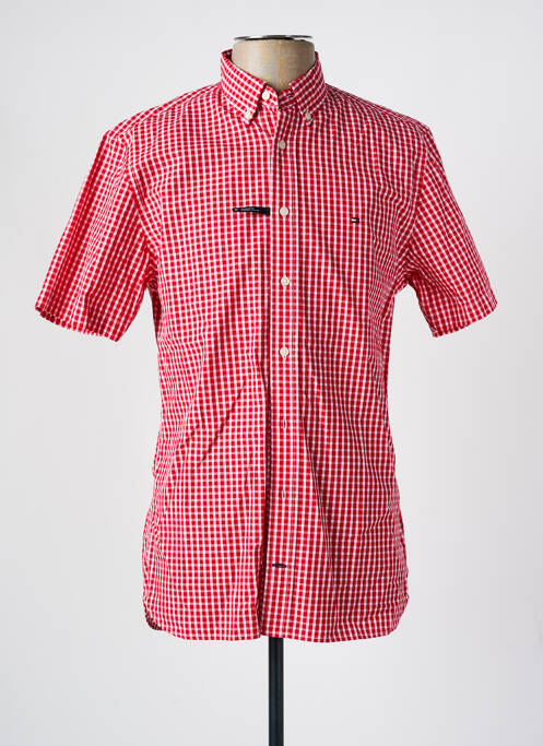 Chemise manches courtes rouge TOMMY HILFIGER pour homme